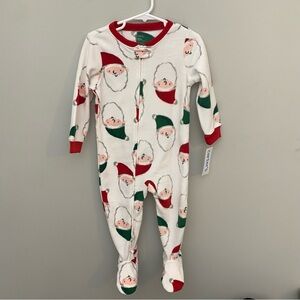 Carter's 24M NWT Santa footie PJ’s